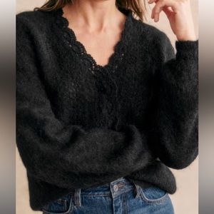 Sezane Black Angelie Cardigan - Size XXS